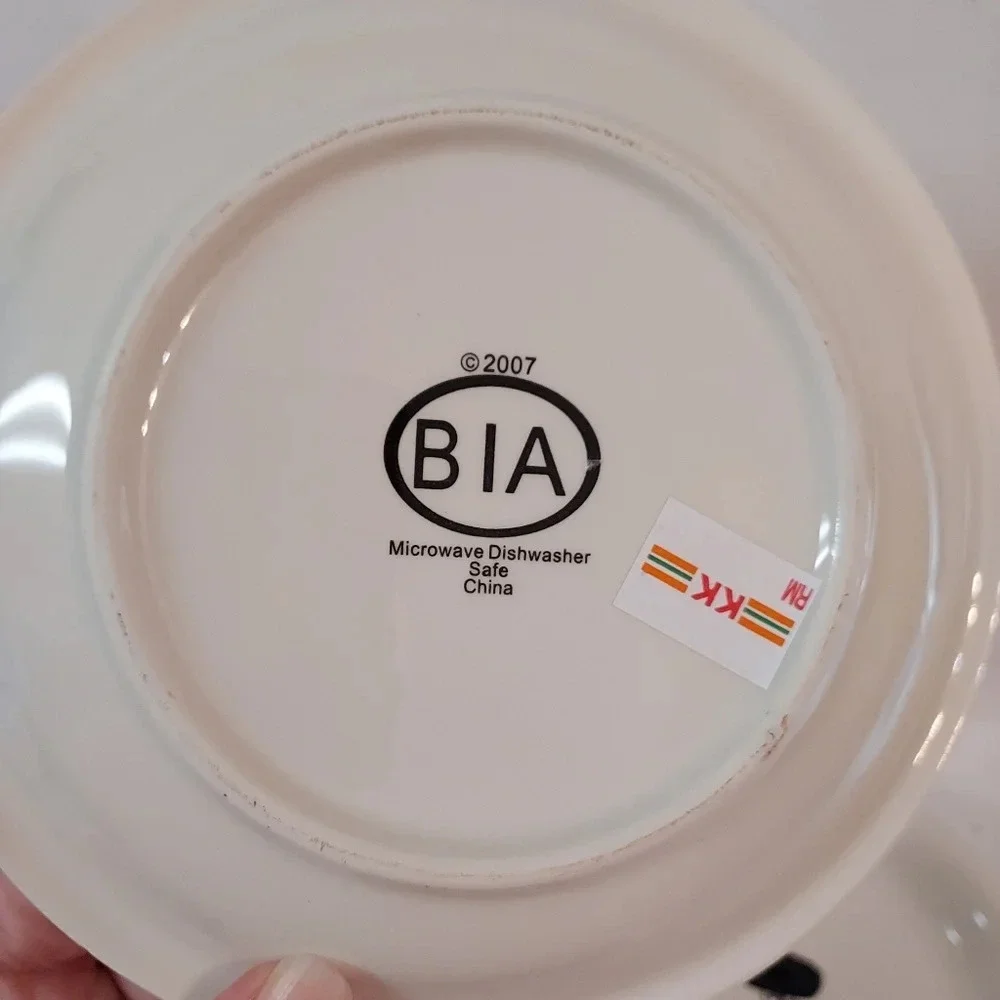 B I A 2007 Happy Halloween Dessert Ceramic Plates Set of 4
